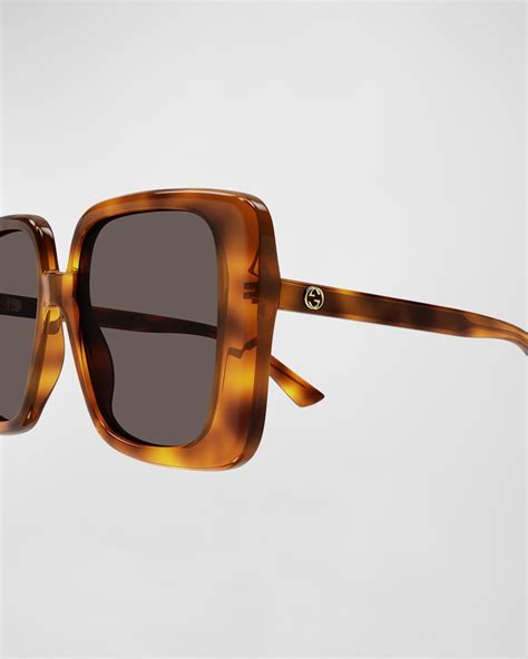 gucci havana sunglasses women|gucci oversized sunglasses.